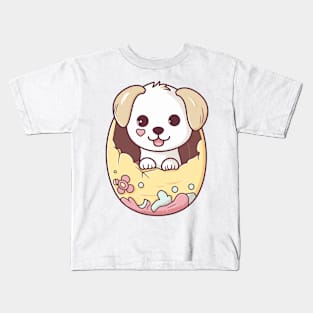 Dog in Egg Kids T-Shirt